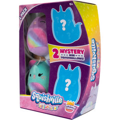 Squishmallows Squishville Mystery Squad Four Soft Colourful Mini Plush Caticorns