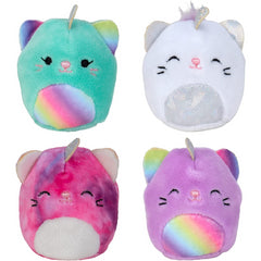 Squishmallows Squishville Mystery Squad Four Soft Colourful Mini Plush Caticorns