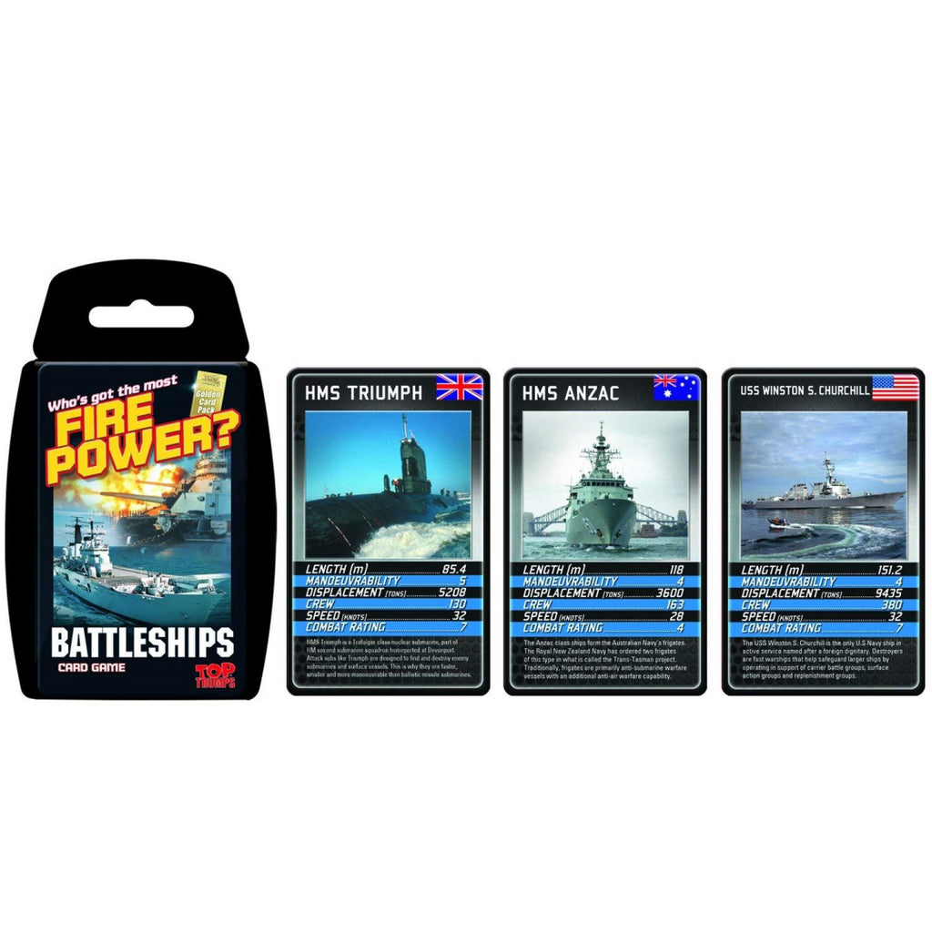 Top Trumps Battleships Card Game - Maqio