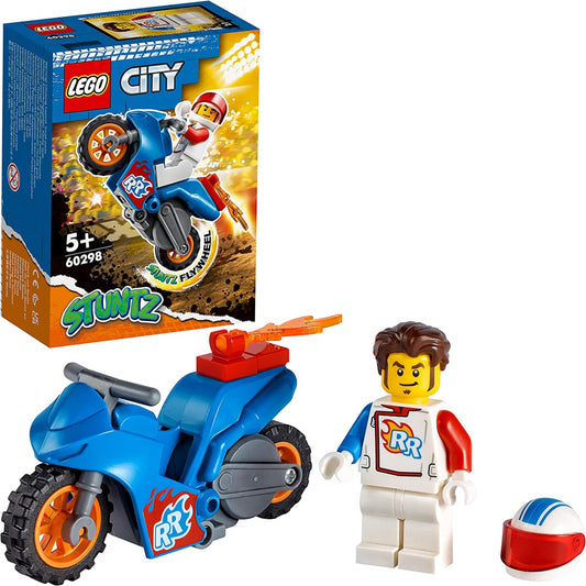 LEGO City Stuntz Rocket Stunt Set Motorbike & Minifigure 60298