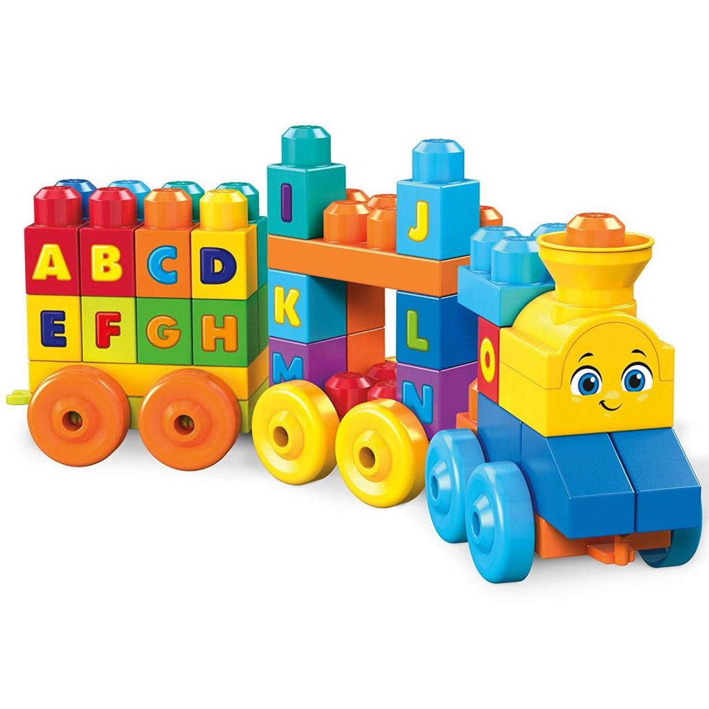 Mega Bloks the Alphabet Train 50 Pieces Building Set - Maqio