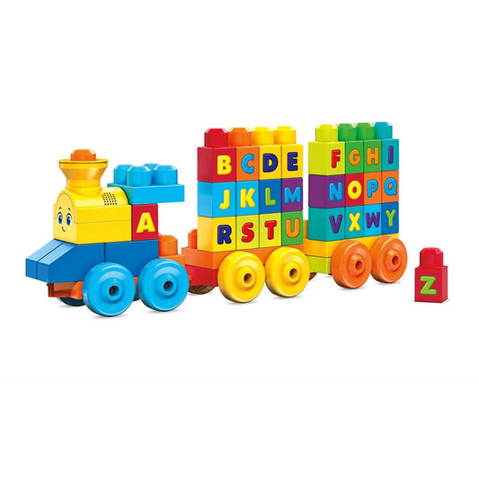 Mega Bloks the Alphabet Train 50 Pieces Building Set - Maqio