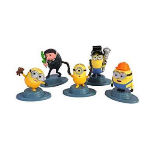 Despicable Me Minions Set Of 5 Figures Mini Figures inc Otto Stuart Bob Kevin & Gru