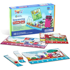 Learning Resources Number Blocks Sequencing Puzzle Set 50pcs