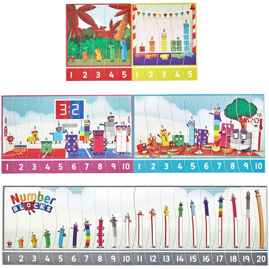 Learning Resources Number Blocks Sequencing Puzzle Set 50pcs