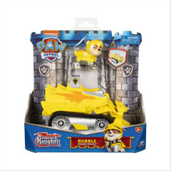 Paw Patrol Rescue Knights Deluxe Vehicle & Action Figure - Rubble