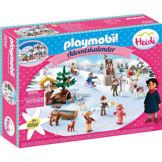 Playmobil Advent Calendar Heidiâ€™s Winter World figures Christmas 68pc 70260