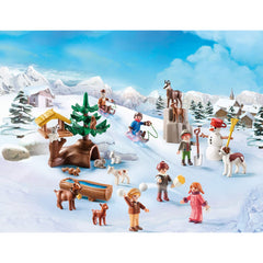 Playmobil Advent Calendar Heidiâ€™s Winter World figures Christmas 68pc 70260