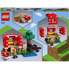 Lego 21179 Minecraft The Mushroom House Set Building Toy