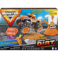 Monster Jam El Toro Loco Monster Dirt Deluxe Set 454g Dirt & Die-Cast Truck