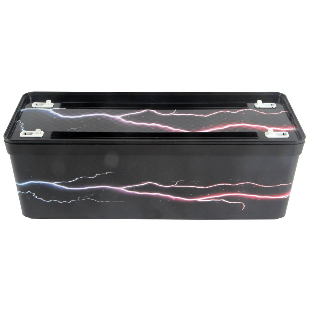 Maqio Polypropylene IML Print Cable Tidy Box - Lightning Bolts - Maqio