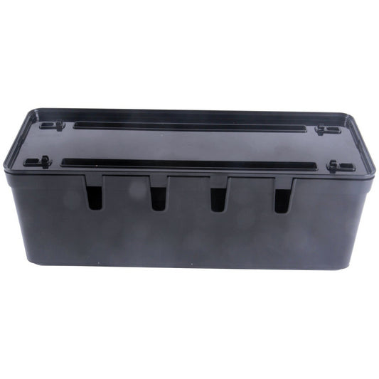 Maqio Polypropylene IML Print Cable Tidy Box - Shiny Black - Maqio