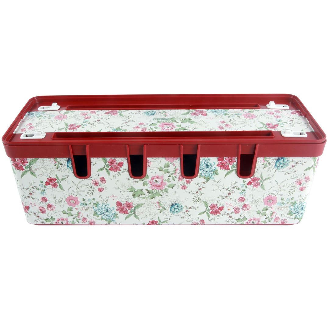 Maqio Polypropylene IML Print Cable Tidy Box - Wild Flowers - Maqio