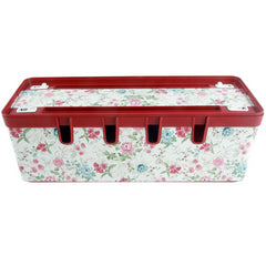 Maqio Polypropylene IML Print Cable Tidy Box - Wild Flowers - Maqio