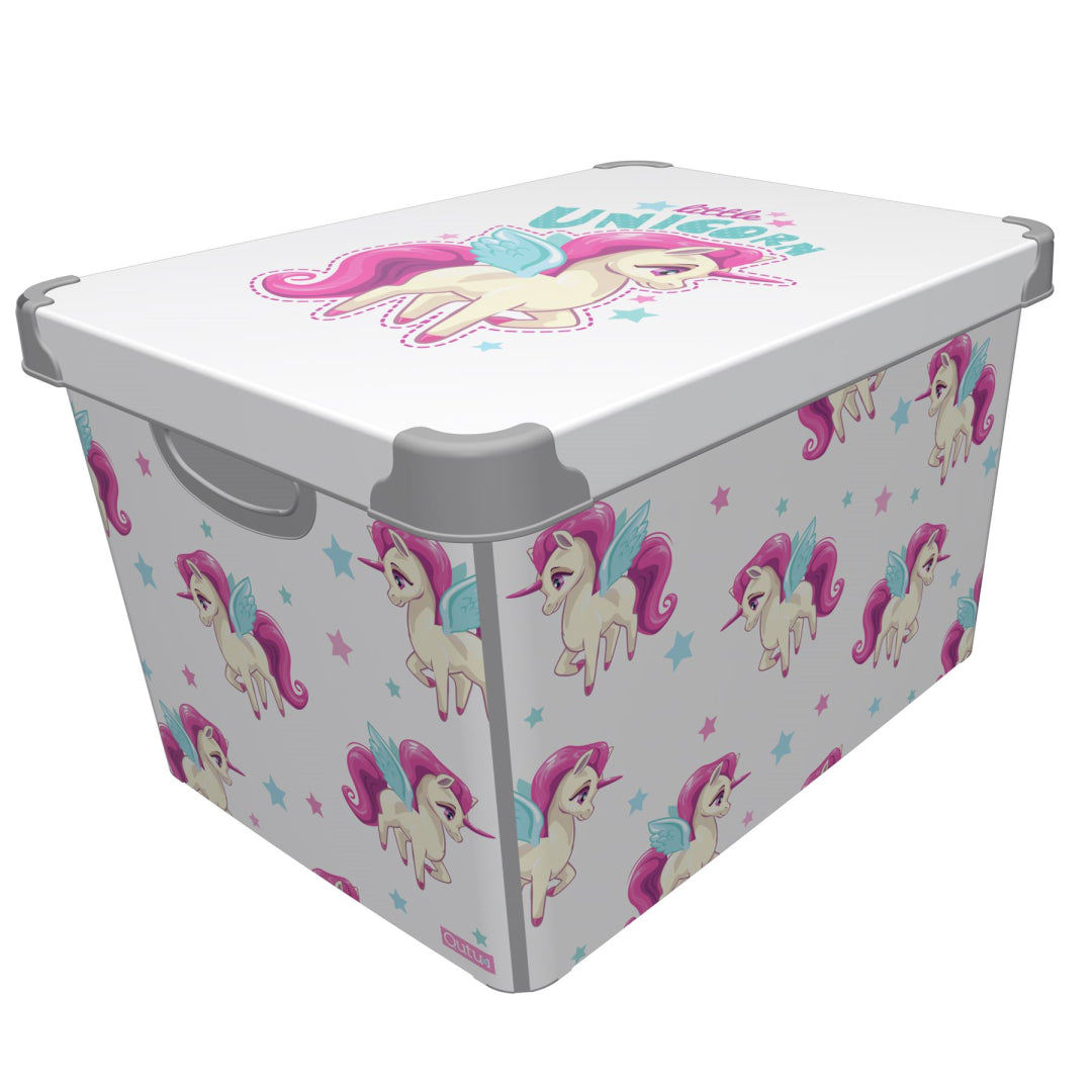 Maqio Plastic Storage Unicorn Decorative Boxes - Set of 4 - Maqio