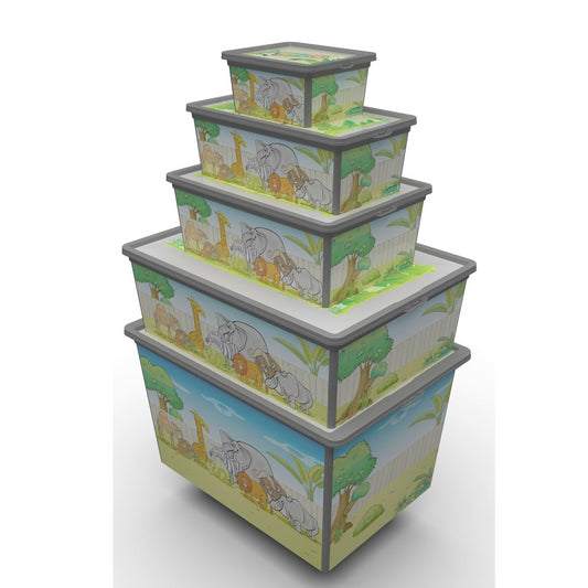 Maqio Zoo Decorative Motif Box - Set of 5 - Maqio