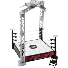 WWE Raw Toy Playset Super Strikers Slam N Launch Arena Figure Ring