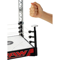 WWE Raw Toy Playset Super Strikers Slam N Launch Arena Figure Ring