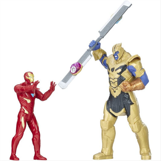 Marvel Avengers Infinity War Iron Man vs Thanos Battle Figures - French Language