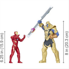 Marvel Avengers Infinity War Iron Man vs Thanos Battle Figures - French Language