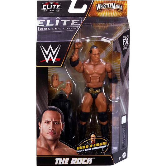 WWE Elite Collection Wrestlemania Build-a-Figure The Rock and Gene Okerlund Figure