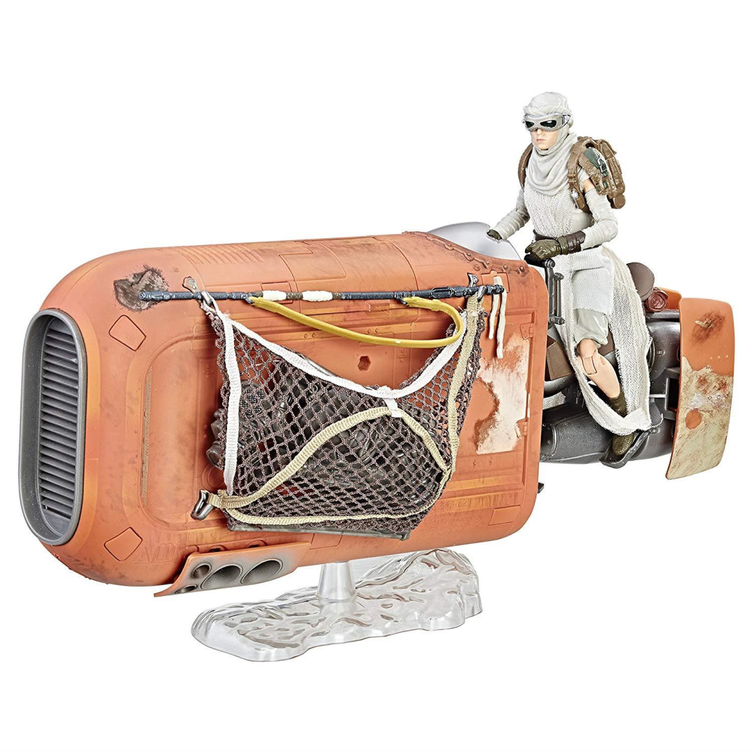 STAR WARS The Black Series Reyâ€™s Speeder Jakku Figure - Maqio
