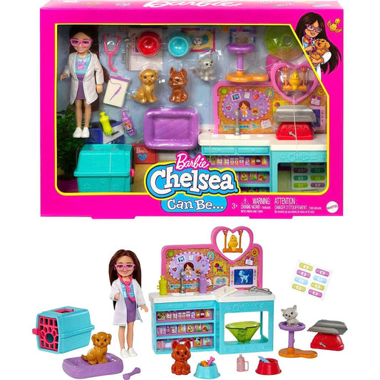 Barbie Chelsea Doll Pet Vet Playset with Doll