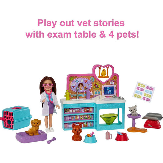 Barbie Chelsea Doll Pet Vet Playset with Doll