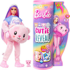 Barbie Cutie Reveal Doll & Teddy Bear Plush Costume & 10 Surprises