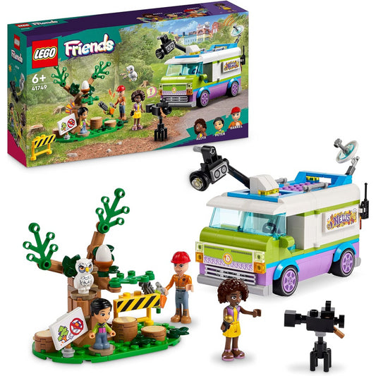 Lego 41749 Friends Newsroom Van Animal Rescue Playset