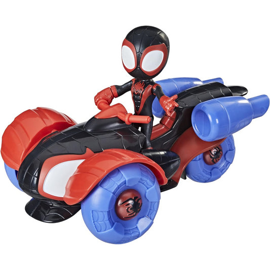 Marvel Spiderman and His Amazing Friends Change 'N Go Techno-Racer Miles Figure