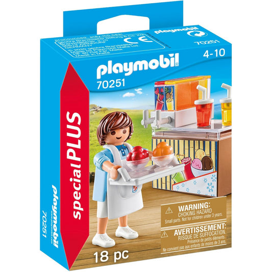 Playmobil 70251 Special Plus Street Vendor with Ice Counter & Slush Ice Machine