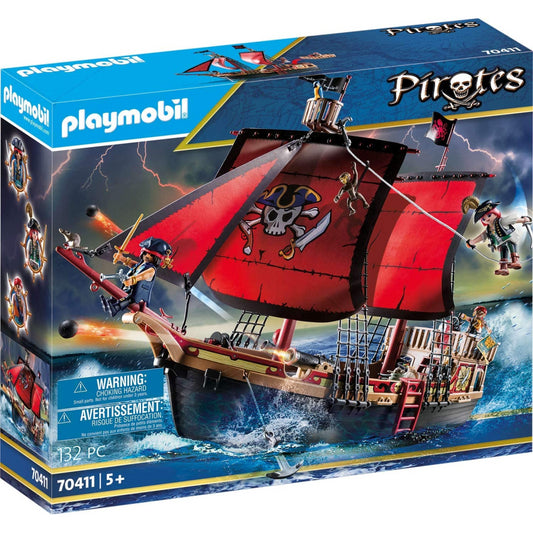 Playmobil Pirates Skull Pirate Ship 132pc