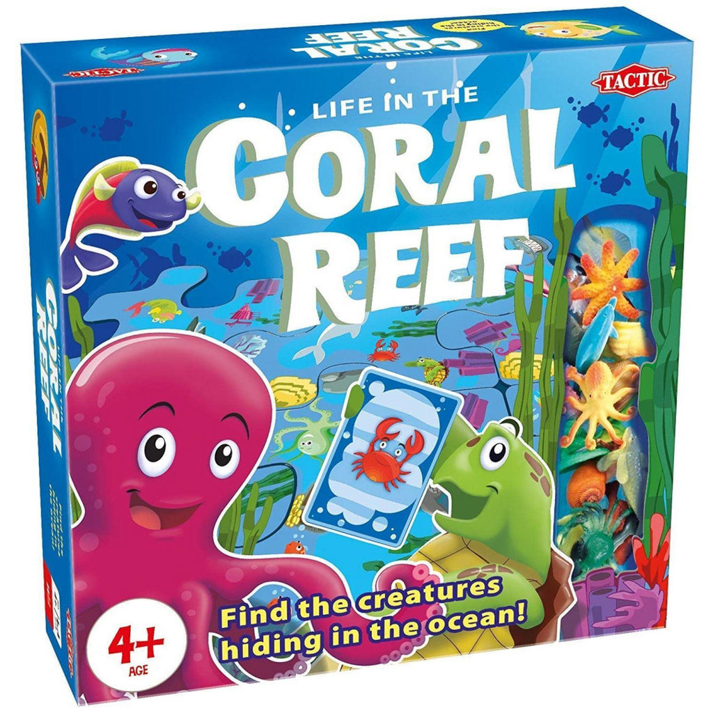 Tactic 54575 Coral Reef Kid's Interactive Board Game - Maqio