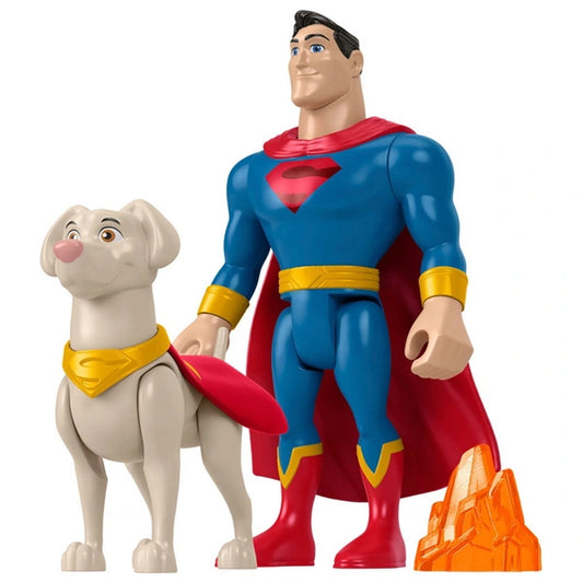 DC League of Super-Pets Superman and Krypto Figure Set