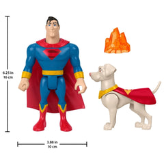 DC League of Super-Pets Superman and Krypto Figure Set