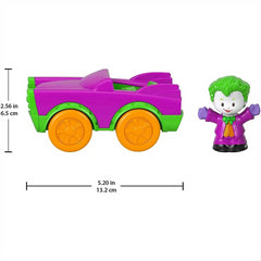 Fisher Price Joker Little People Dc Super Friends Vehicle and Figure