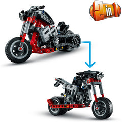 LEGO Technic 2 In 1 Motorcycle to Adventure Bike Building Set 42132