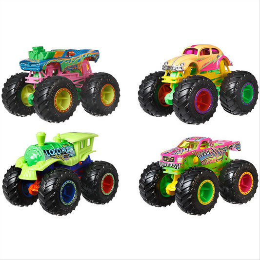 Hot Wheels Monster Trucks No Neonsense Set of 4 Trucks