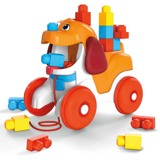 MEGA Bloks Pull Along Lil Puppy and Rope Pre-School Toy