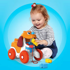 MEGA Bloks Pull Along Lil Puppy and Rope Pre-School Toy