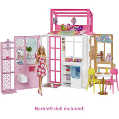 Barbie Dollhouse Fully Furnished 2 Level Playset