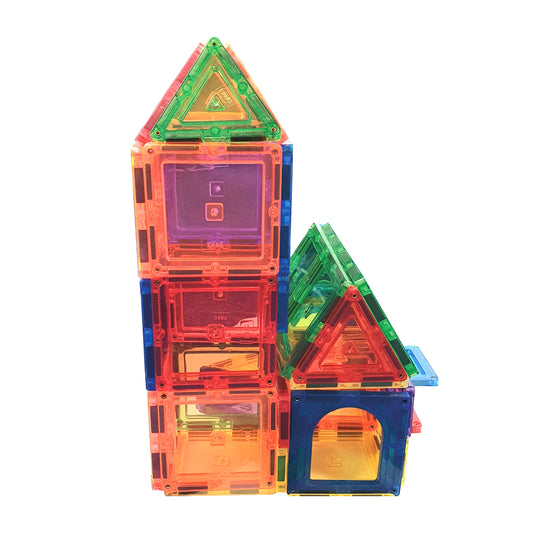 Norma 46 Piece Magnetic Shaped Tiles STEM Toy Set (NOT IN RETAIL PACKAGING)