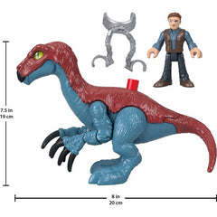 Imaginext Jurassic World Action Figure - Therizinosaurus & Owen Dinosaur