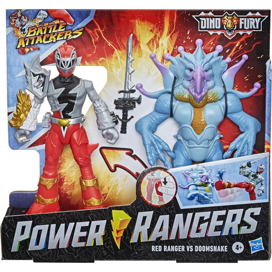 Power Rangers Battle Attacker Monster 2 Pack Red Ranger vs Doomsnake