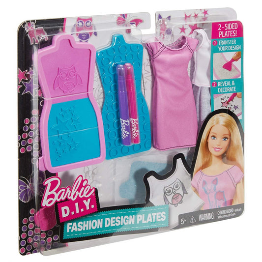 Mattel Barbie DYV67 - Fashion Designs Plates, purple & turquoise - Maqio