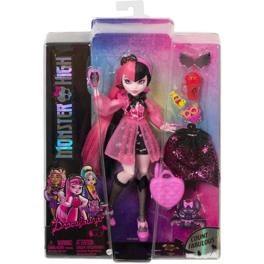 Monster High Doll and Pet Bat Posable Fashion Doll - Draculaura