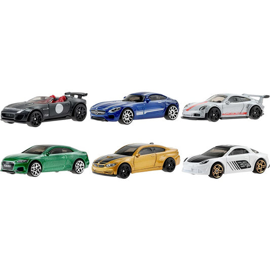 Hot Wheels European Car Culture Multipack of 6 Premium Cars