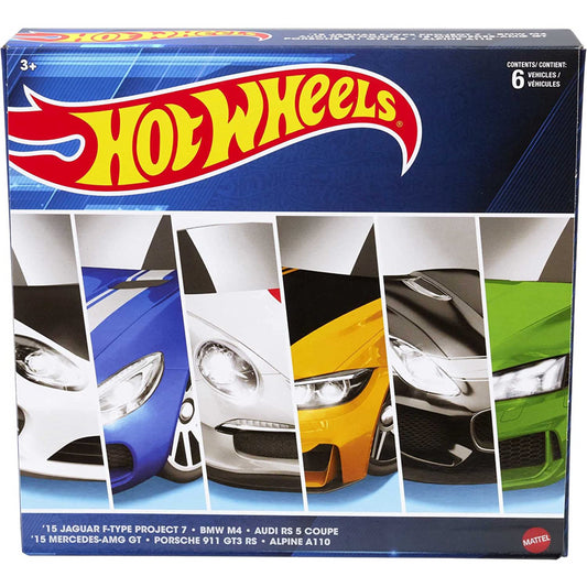 Hot Wheels European Car Culture Multipack of 6 Premium Cars