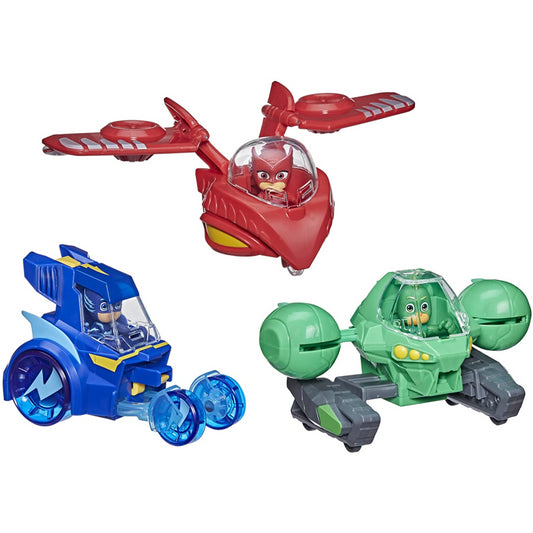 PJ Masks 3-In-1 Combiner Jet with mini figures and Vehicles